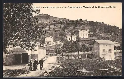 AK Clans /A.-M., Le Quartier du Tuver et le Mont Casteou
