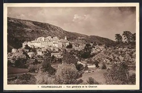 AK Coursegoules, Vue générale et le Cheiron