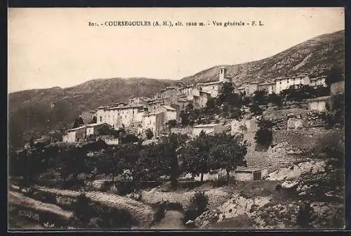 AK Coursegoules /A.-M., vue générale