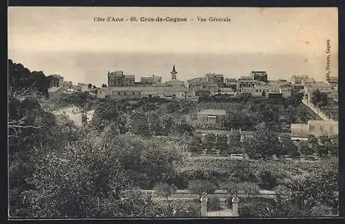 AK Cros-de-Cagnes, Vue Générale