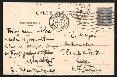 AK Cagnes /A.-M., Vue au couchant