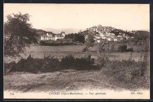 AK Cagnes /Alpes-Maritimes, Vue générale