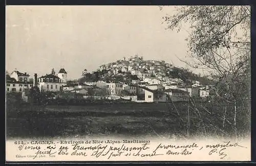 AK Cagnes /Alpes-Maritimes, vue générale sur la ville et les collines environnantes