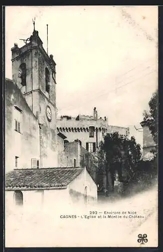 AK Cagnes, L`Eglise et la Montée du Château