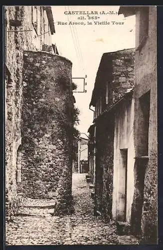 AK Castellar /A.-M., Rue Asson, la Vieille Tour