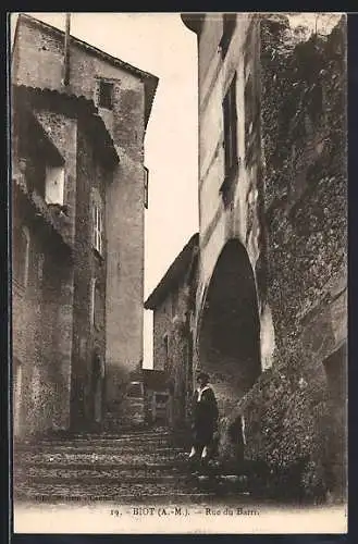 AK Biot /A.-M., Rue du Barri