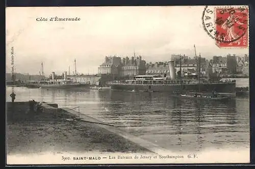 AK Saint-Malo, Les Bateaux de Jersey et Southampton