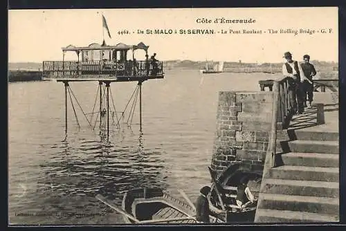 AK Saint-Malo, De St Malo à St Servan, Le Pont Roulant