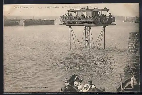 AK Saint-Malo, Le Pont roulant à marée haute