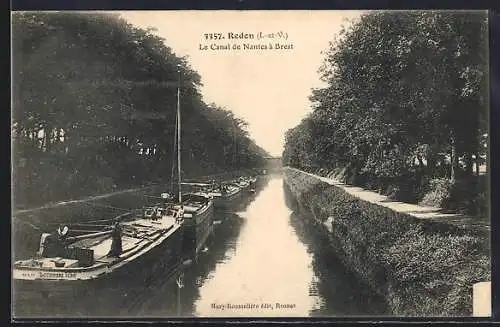 AK Redon /I.-et-V., Le Canal de Nantes à Brest