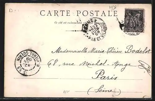 AK Rennes, Notre-Dame et la place pavée devant l`église