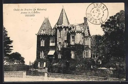 AK Dinard, Chalet des Bruyères, la Malouine, Avenue de Cèdres