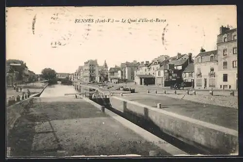 AK Rennes /I.-et-V., Le Quai d`Ille-et-Rance