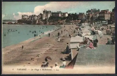 AK Paramé, La Plage à Rochebonne