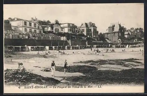 AK Saint-Enogat, La Plage et les Villas de la Mer