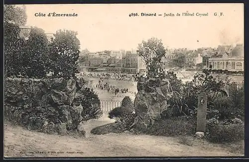 AK Dinard, Jardin de l`Hôtel Crystal