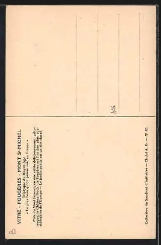 AK Fougères, Place du Marchix, Vieilles maisons du XVe siècle