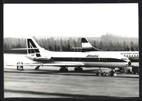 Fotografie Flugzeug Sud Aviation Caravelle der Alitalia, Kennung I-OABE