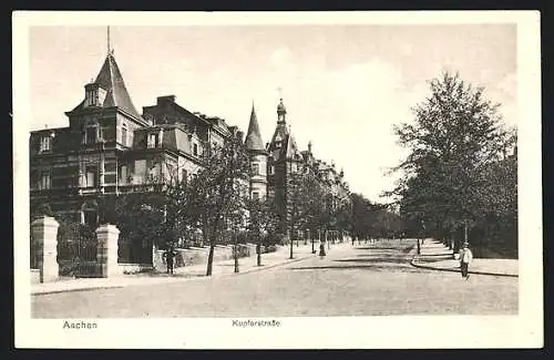 AK Aachen, Wohnhäuser an der Kupferstrasse