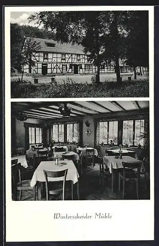 AK Ruppichteroth, zwei Ansichten vom Gasthaus Winterscheider Mühle
