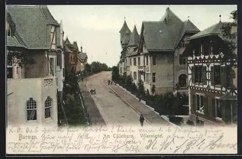 AK Barmen, Villenviertel am Tölleturm