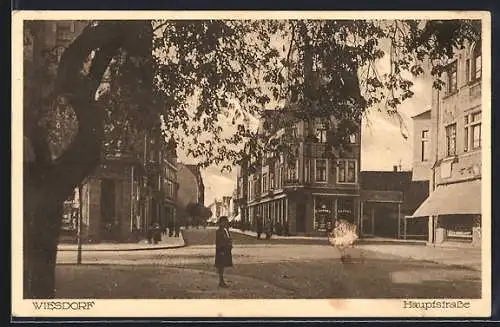 AK Wiesdorf, Blick in die Hauptstrasse