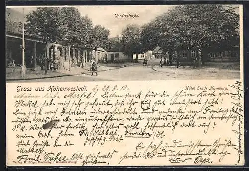 AK Hohenwestedt, Hotel Stadt Hamburg in der Vorderstrasse