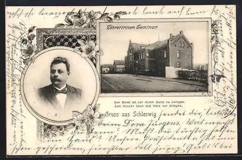 AK Schleswig, Lehrerinnen Seminar, Portrait des Direktor