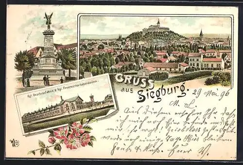Lithographie Siegburg, Kgl. Geschossfabrik & kgl. Feuerwerks-Laboratorium