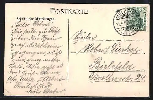 AK Mülheim a. Rhein, Geschäfte in der Buchheimerstrasse