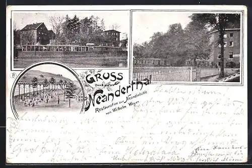 AK Mettmann / Neanderthal, Restauration zur Neanderhöhle v. Wilhelm Weyer