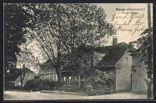 AK Berge /Hannover, Unten Berge mit Wohnhäusern