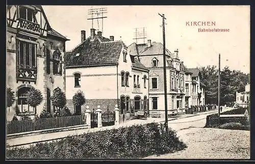 AK Kirchen / Sieg, Partie in der Bahnhofstrasse