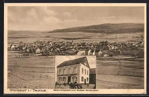 AK Wörsdorf / Taunus, Gastwirtschaft von Gustav Grossmann, Panorama