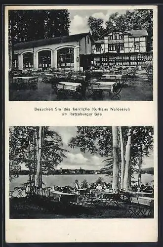 AK Ratzeburg i. Lbg., Kurhaus Waldesruh am Ratzeburger See, Bes. Erna Heuer