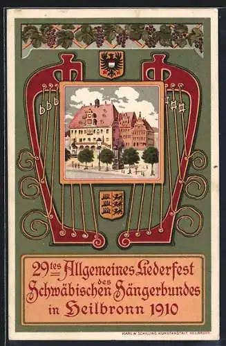AK Heilbronn, 29. Allgemeines Liederfest d. schwäb. Sängerbundes 1910