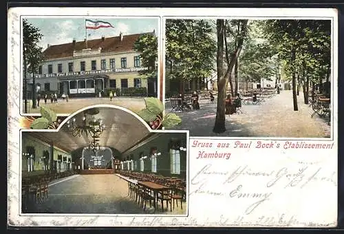 AK Hamburg-Rothenburgsort, Gasthof Paul Bocks Etablissement