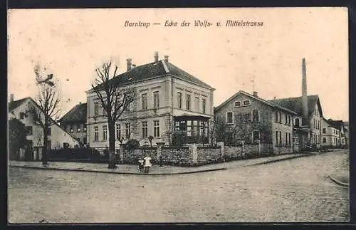 AK Barntrup, Wolfsstrasse Ecke Mittelstrasse
