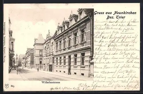 AK Neunkirchen /Trier, Partie in der Wilhelmstrasse