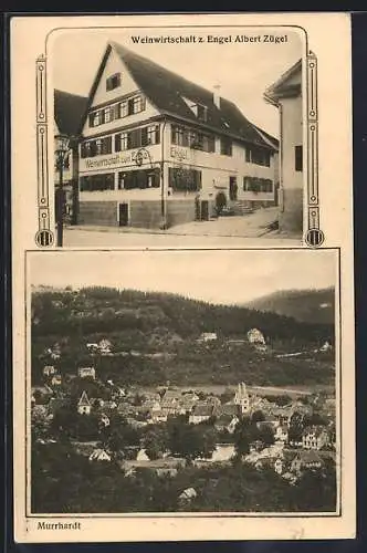 AK Murrhardt, Weinwirtschaft z. Engel von Albert Zügel, Gesamtansicht