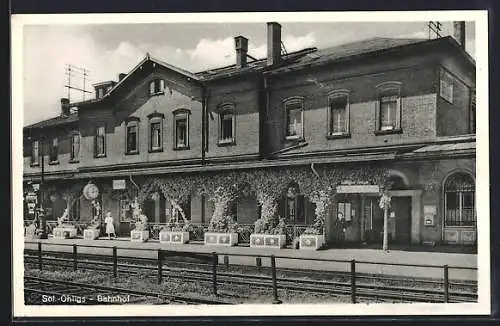AK Ohligs, Bahnsteig am Bahnhof