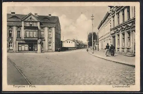 AK Torgelow / Meckl., Blick in die Lindenstrasse