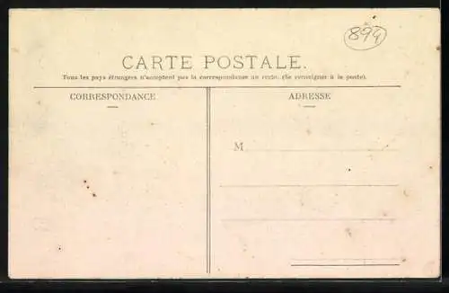 AK Circuit d`Auvergne, Coupe Gordon Bennett 1905, Lanciat im Auto mit der Startnummer 4