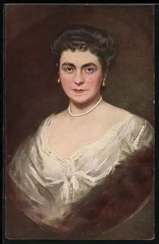 AK Kaiserin Herminne von Reuss, 2. Frau von Kaiser Wilhelm II.