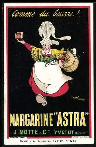 AK Reklame Margarine Astra, J. Motte & Cie.