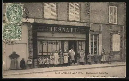 AK La Chapelle-Champigny, Etablissement Besnard