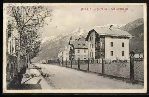 AK Hall i. Tirol, Partie in der Schillerstrasse