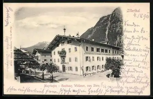 AK Mayrhofen /Zillerthal, Gasthaus Wildauer, zum Stern