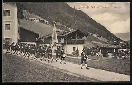 AK Neustift /Tirol, Stubaier Schützen-Compagnie