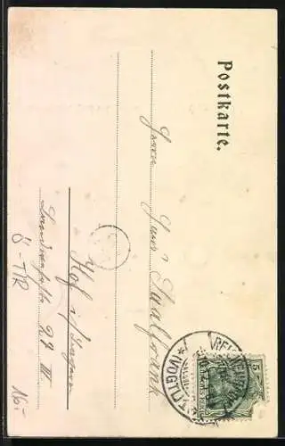 AK Oetz, Gasthof zum Kassl und Postamt